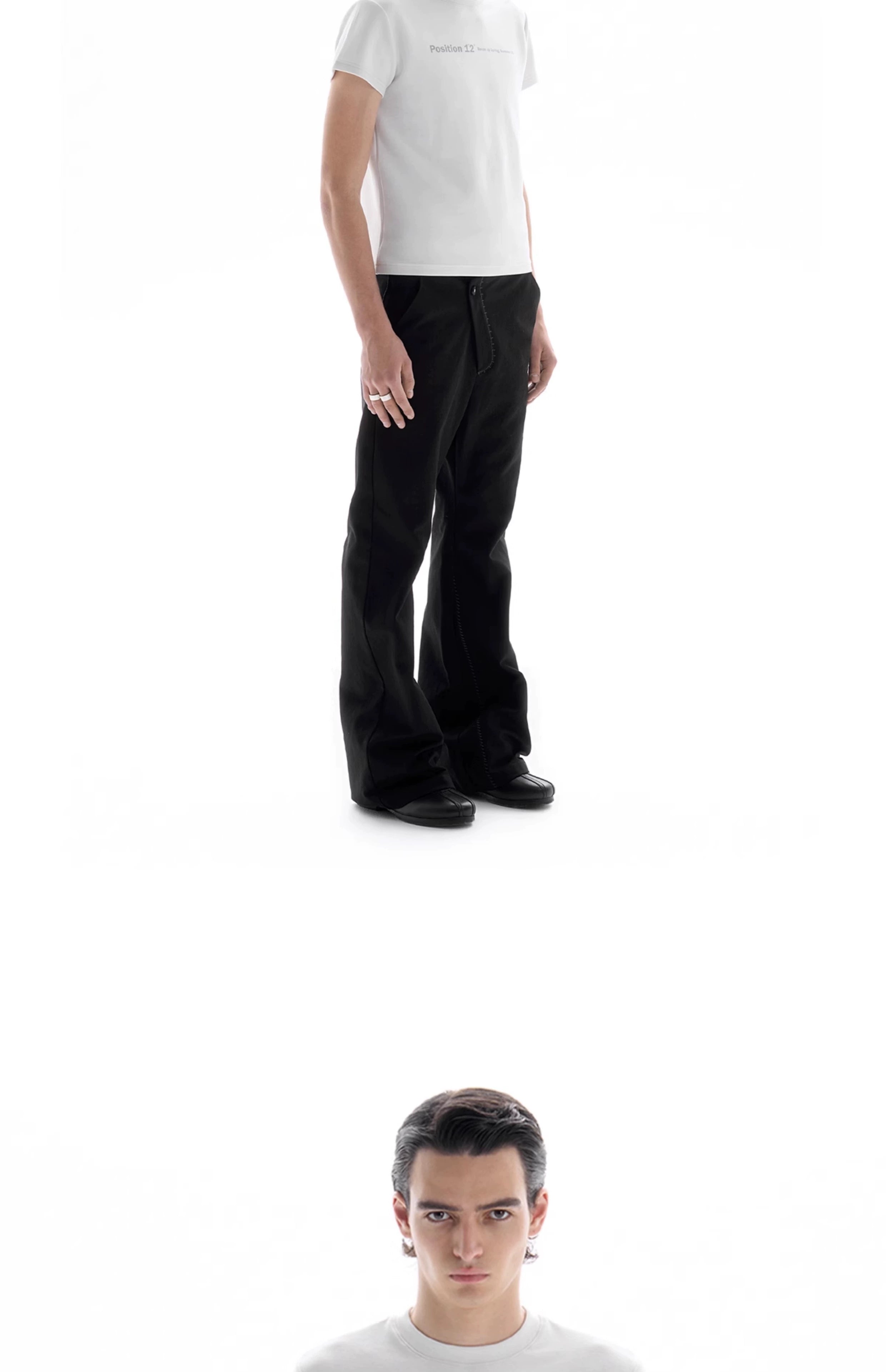 BEVAN UP Milled Air Fleece Cut Waist Tee