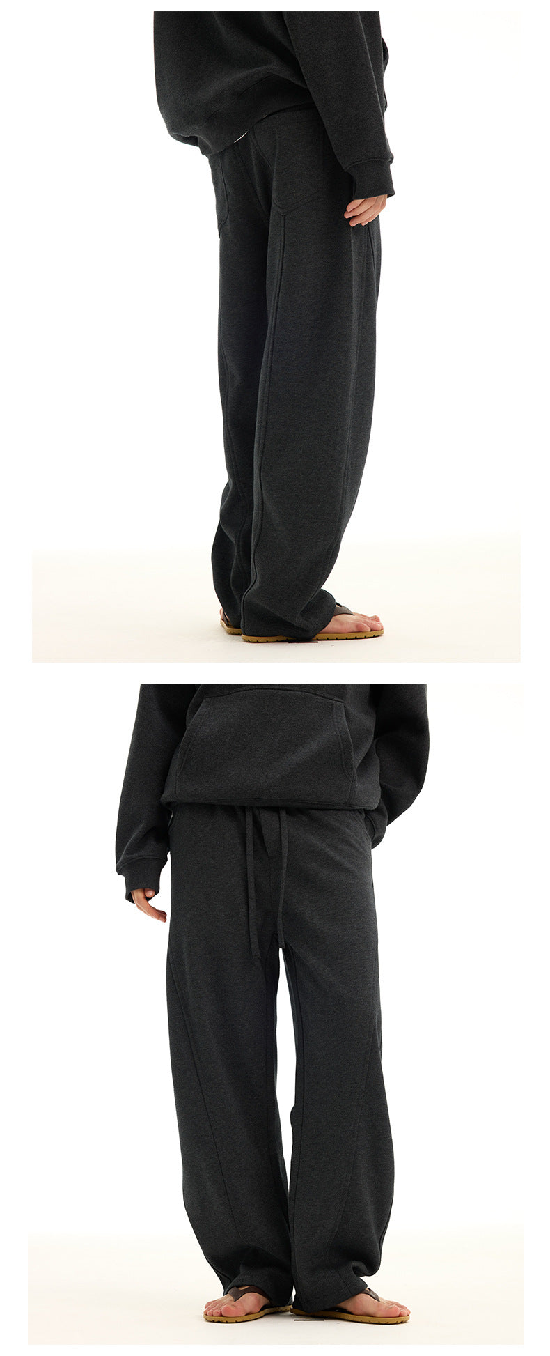 UNF Structure Split Fleece Thickened Straight Scimitar Pants
