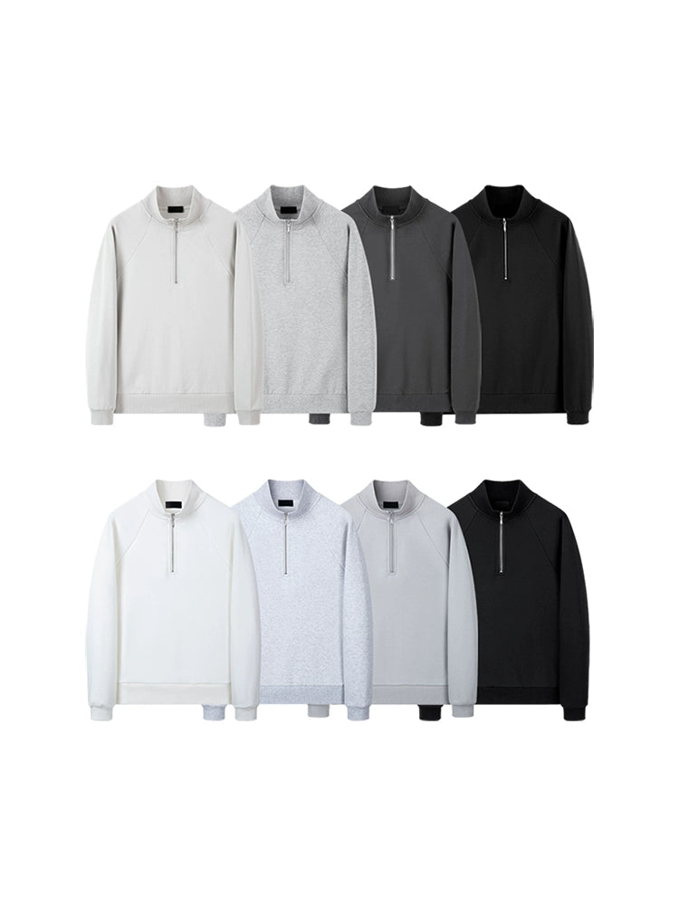 PLUS NO LOGO Half Zip Shoulder Sweater