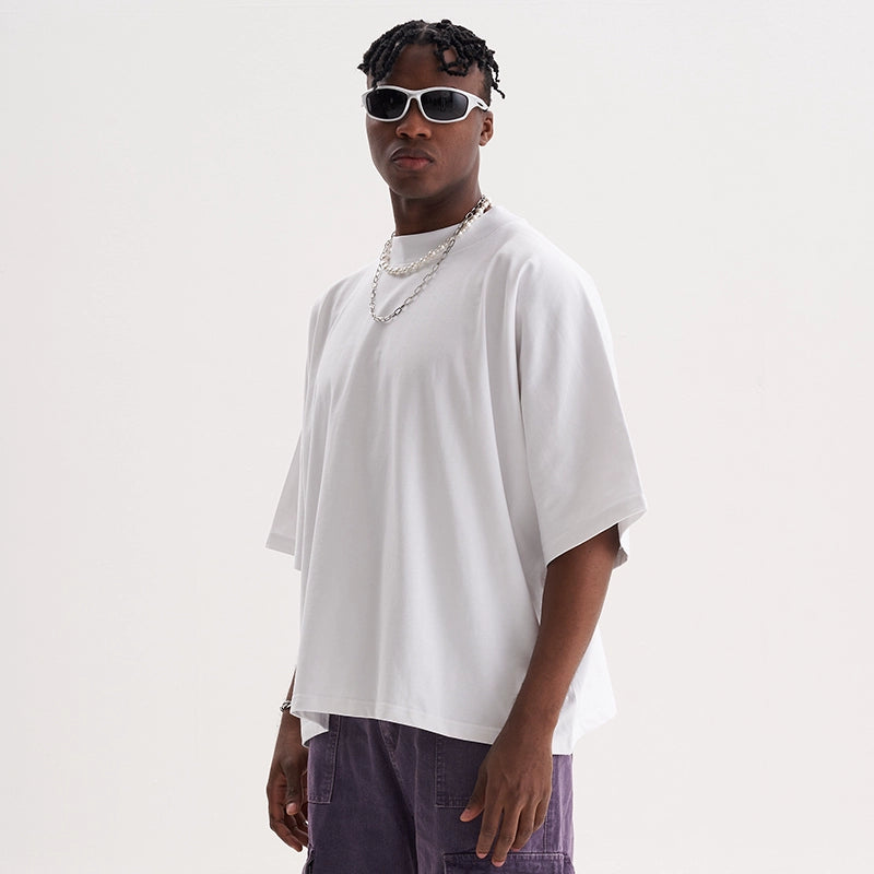 Five mens heavy loose BOXY NO SEAM cotton Tee