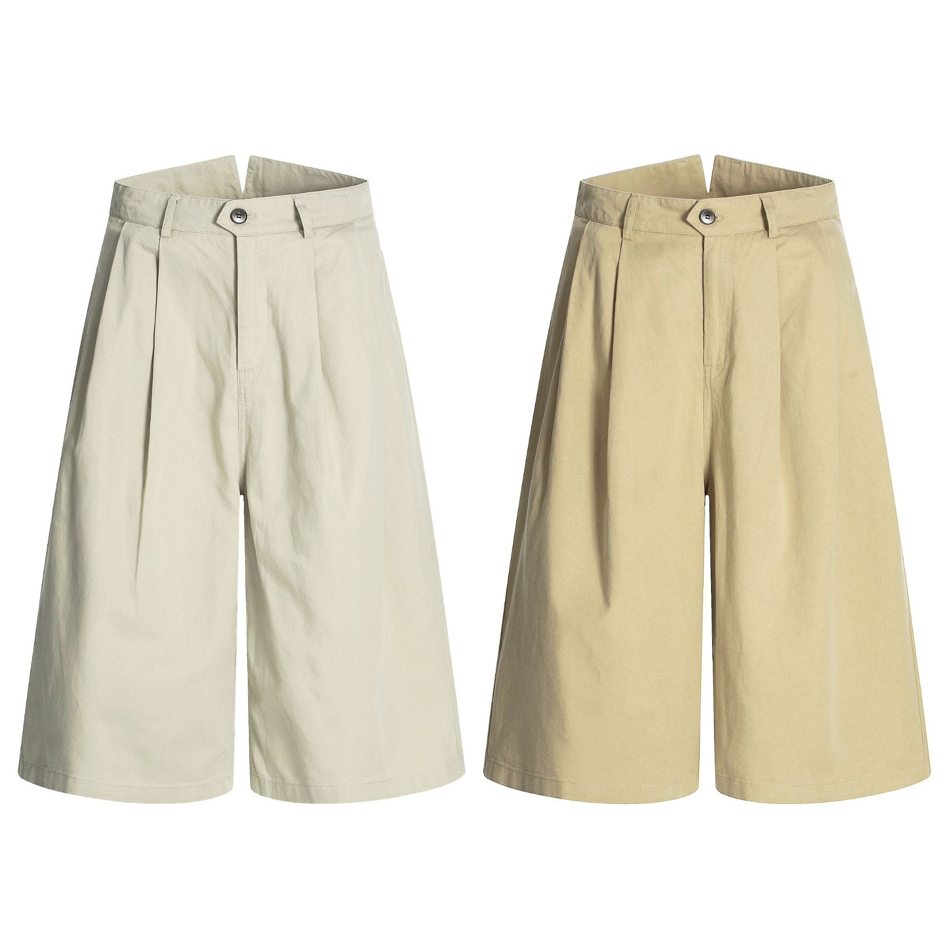 11KN Retro Simple Tooling Cropped Pants