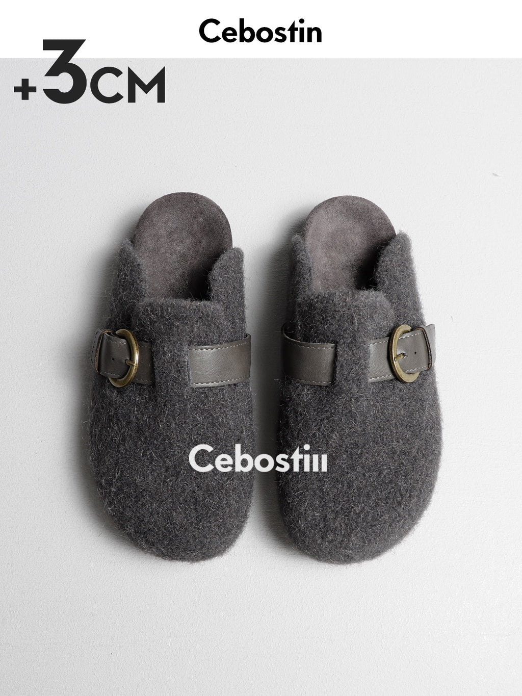 Cebostin Height Increase Outer Wear A Pedal Lazy Shoes