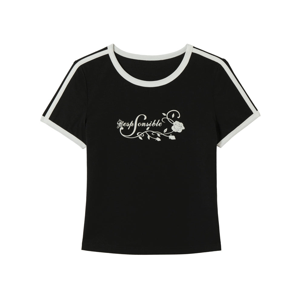 RPB BRAND Rose Simple and Versatile Tee