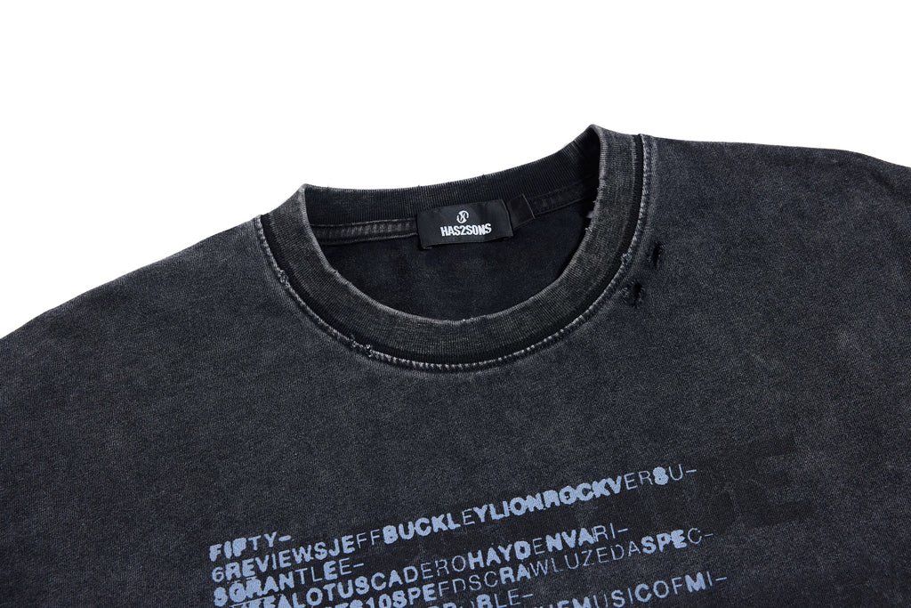 HAS2SONS Loose Round Neck Casual Tee