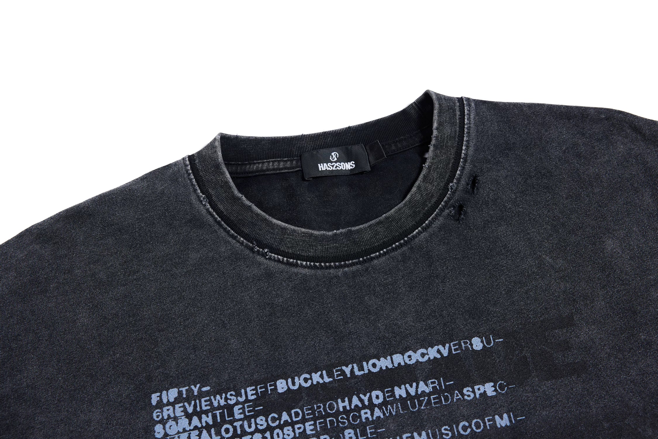 HAS2SONS Loose Round Neck Casual Tee