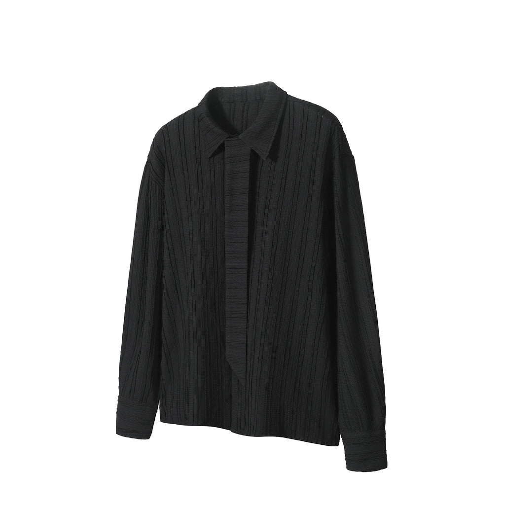 TZ Killer Versatile Loose Square Collar Long Sleeve Shirt