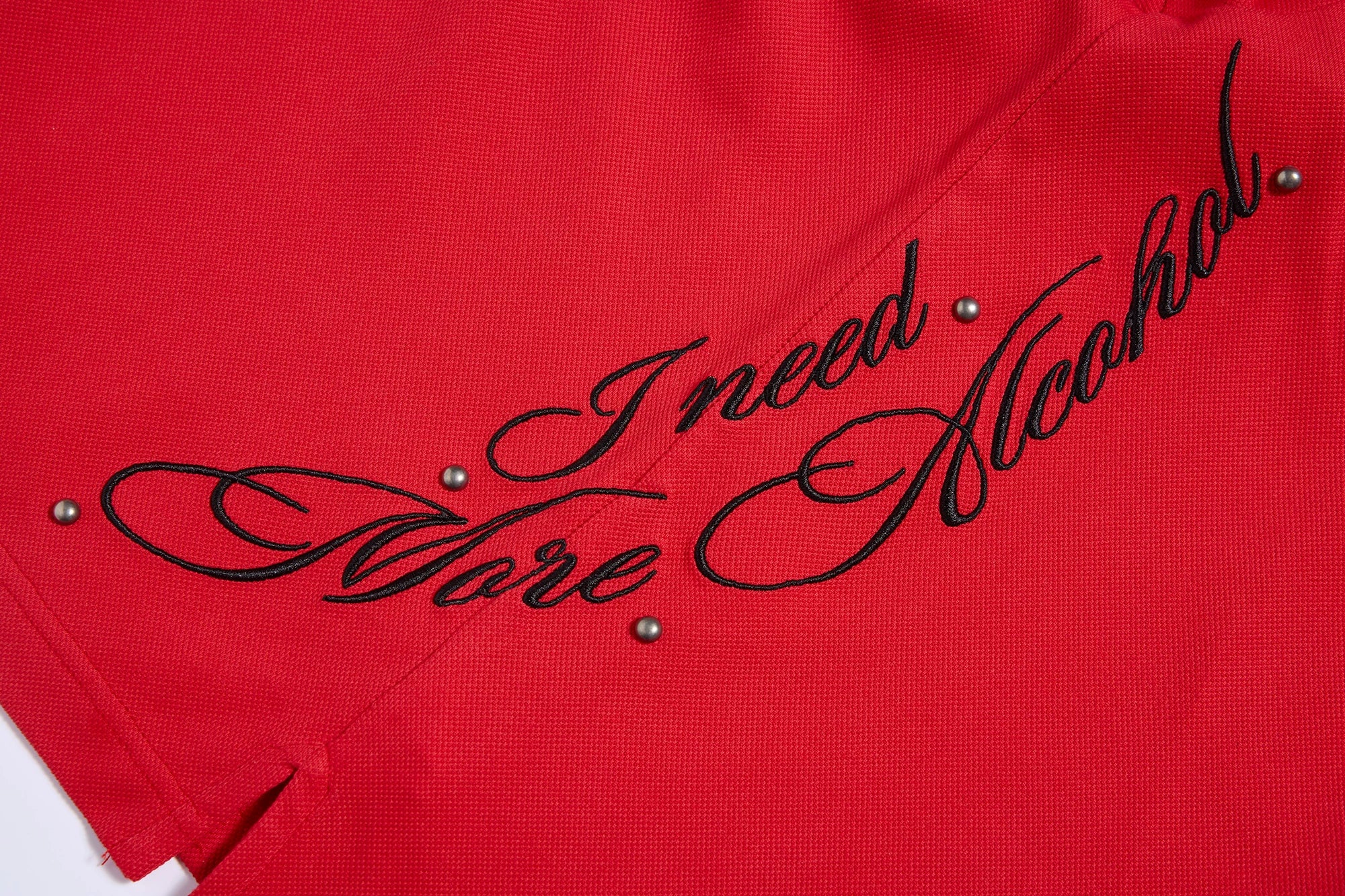 HAS2SONS Polo Neck Embroidery Contrasting Tee