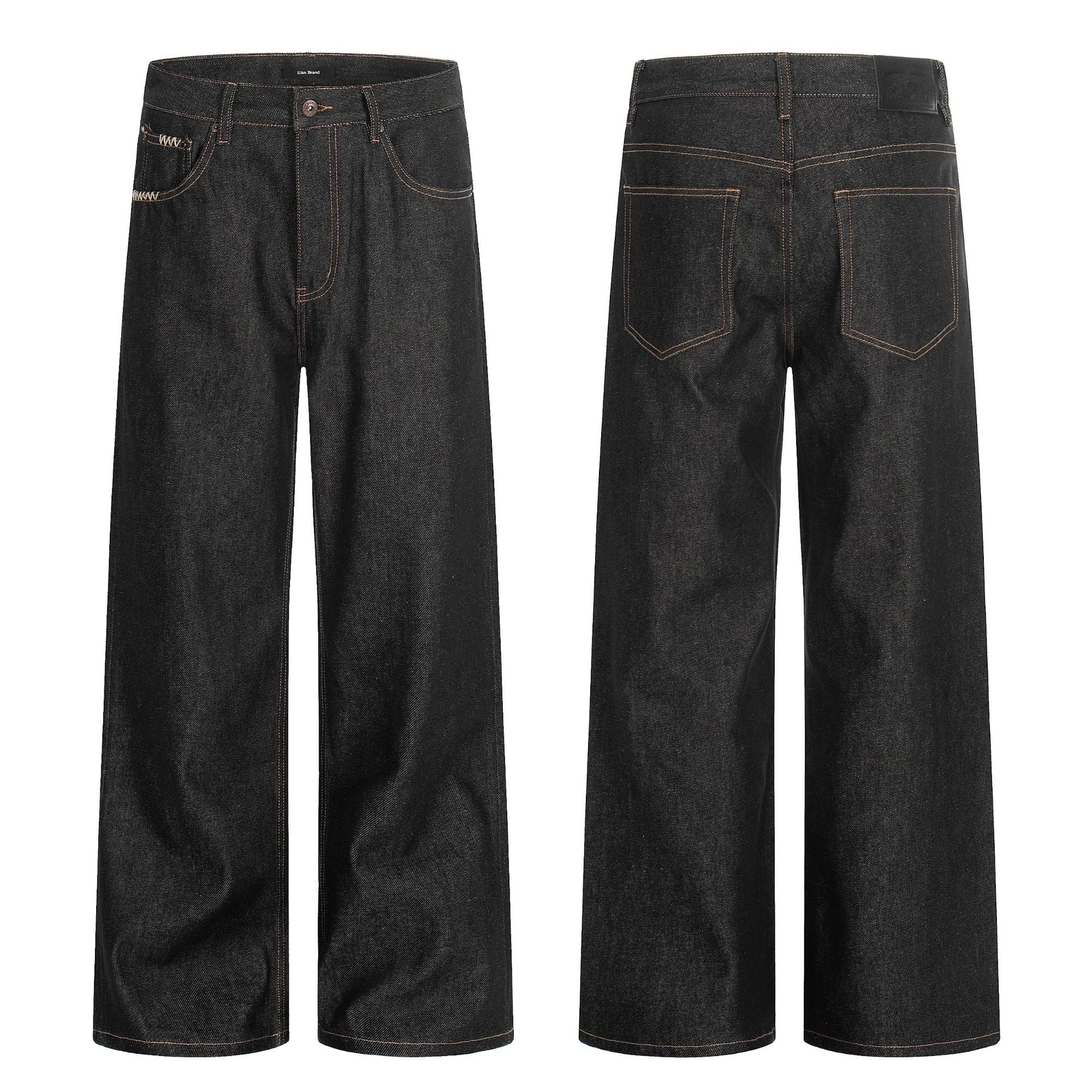 11KN black straight jeans pants