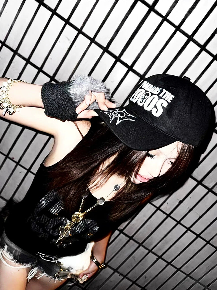DETW 25ss * Skull Printed American Street Cap Hat