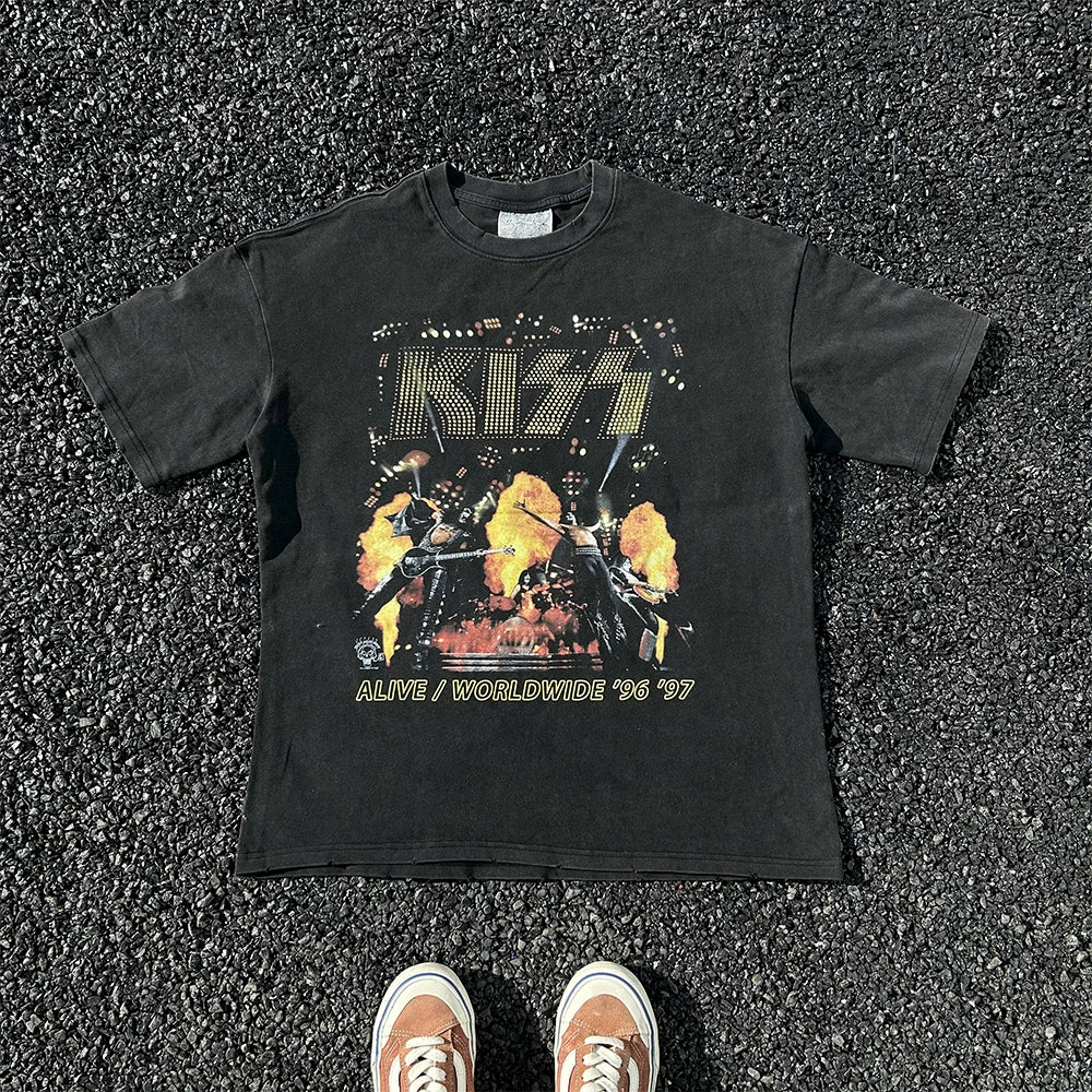 Wang Youbing Studio! KISS 260g 100% Cotton Tee