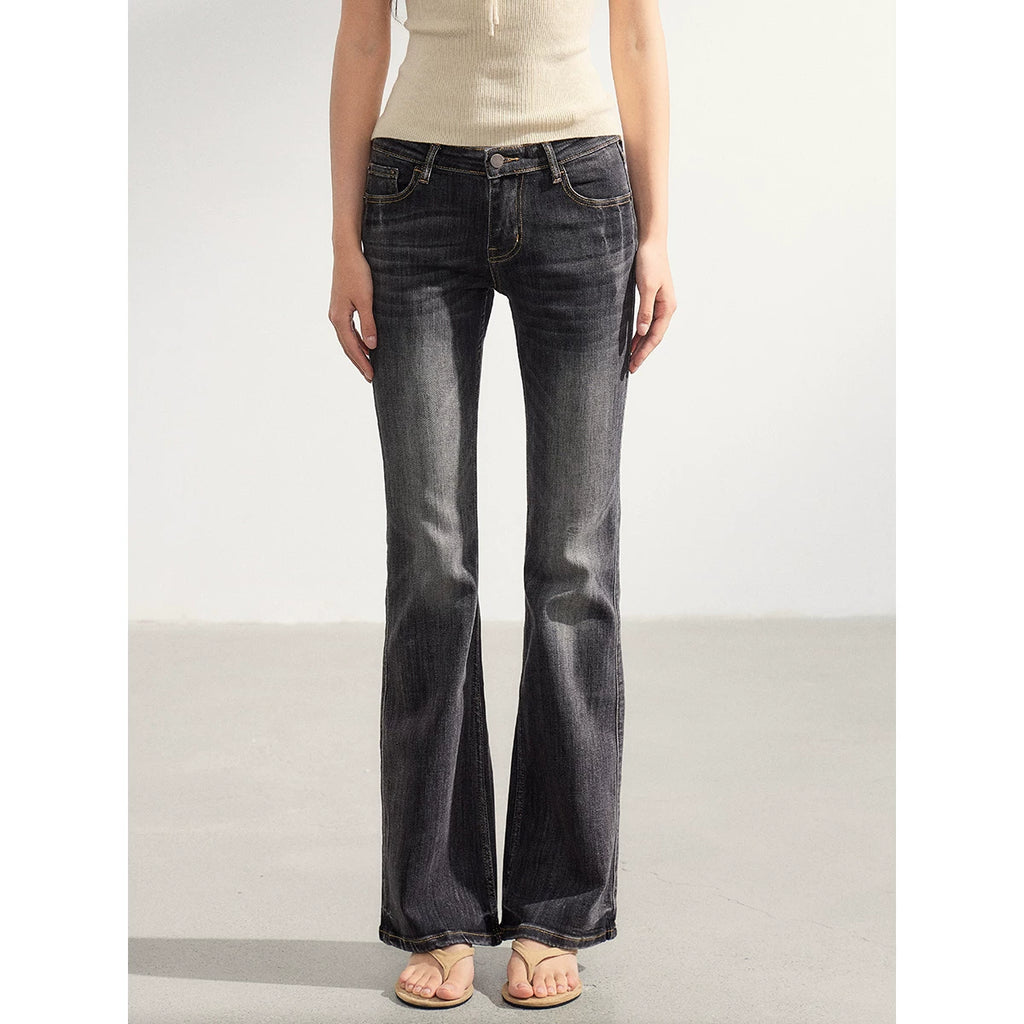 WITHMIN Low-rise Slim-fit Straight Jeans