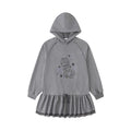 MOMSAYCAN Illustration Thickened Loose Hooded Dress