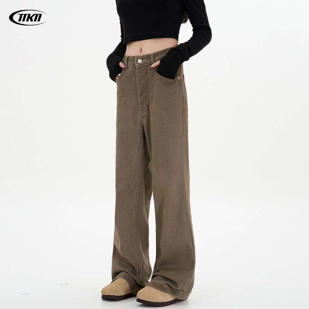 11KN New Straight Loose Wasteland Style Cleanfit Pants