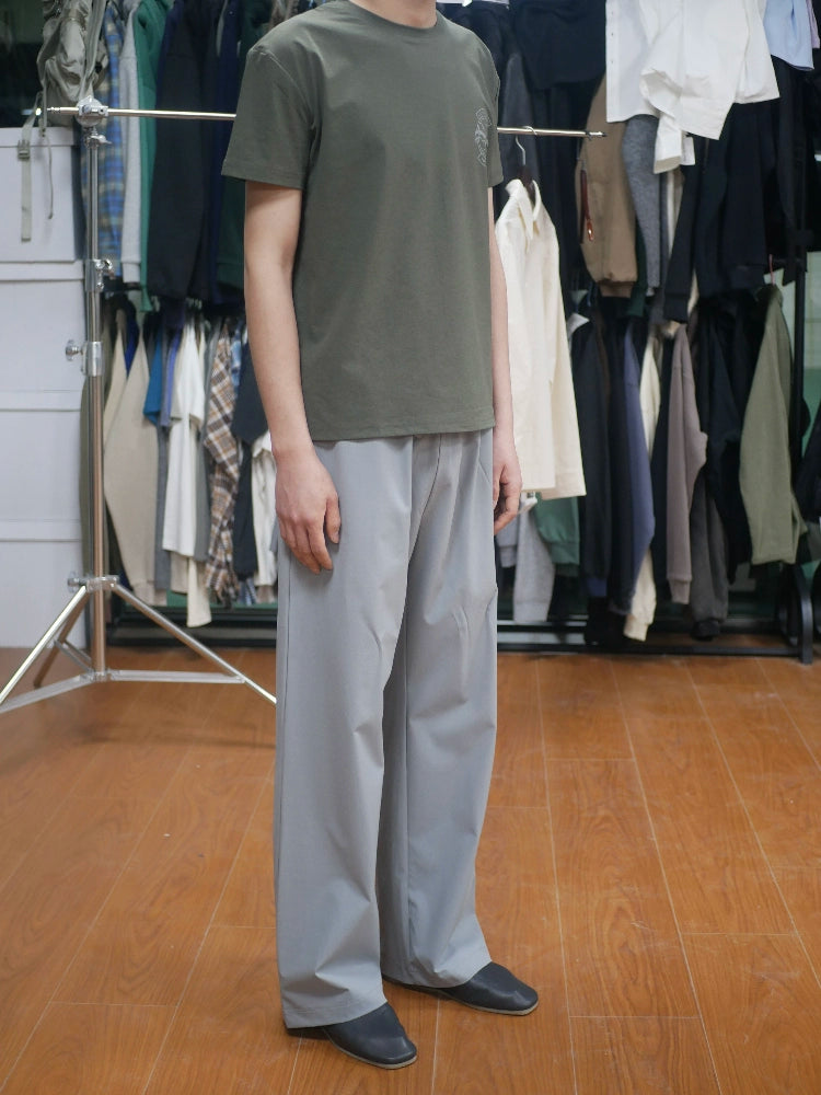 NO LOGO Strip Reflective Printed Front Shoulder Tee