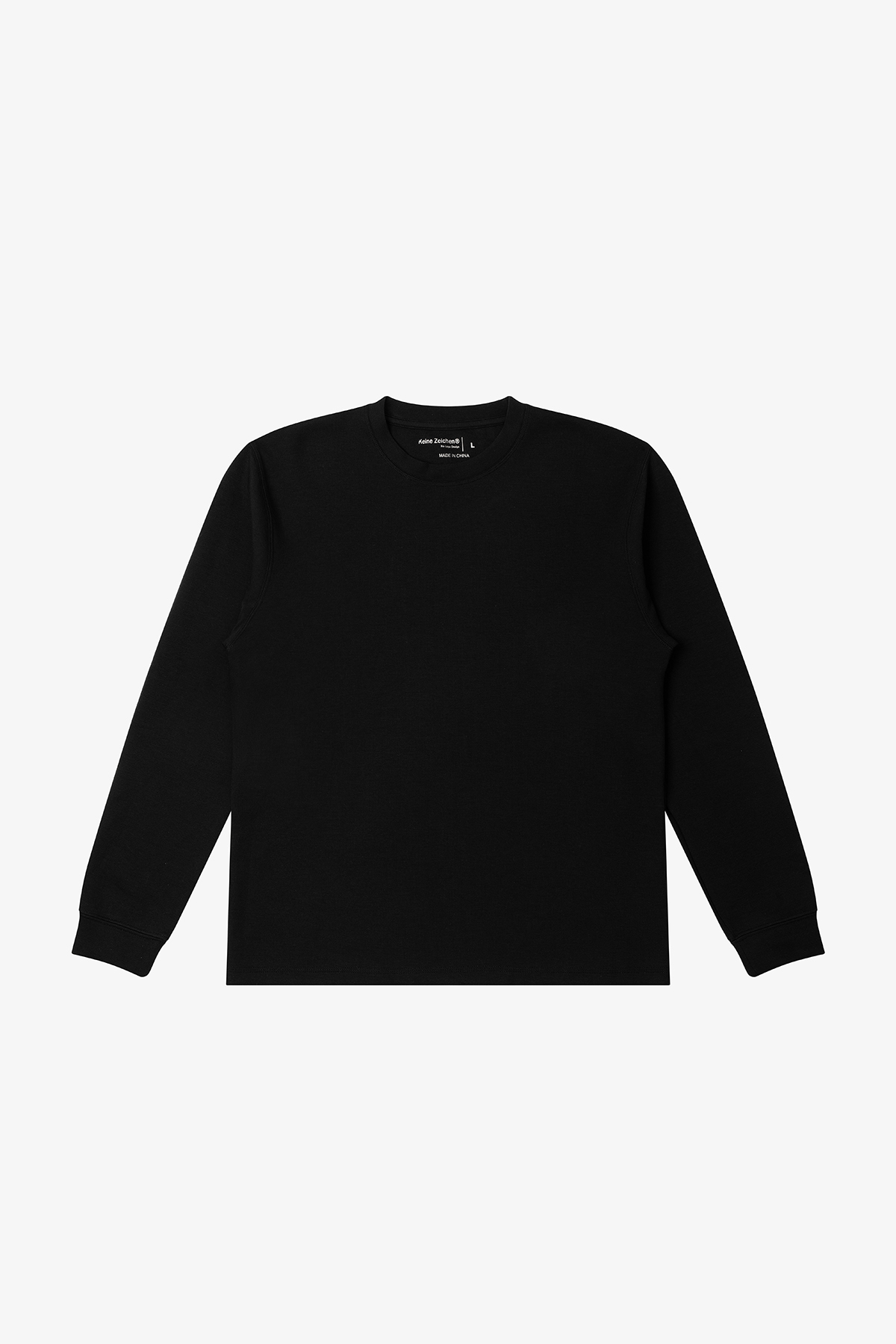 NO LOGO Soft Waxy Silky Smooth Base Loose Long Sleeves