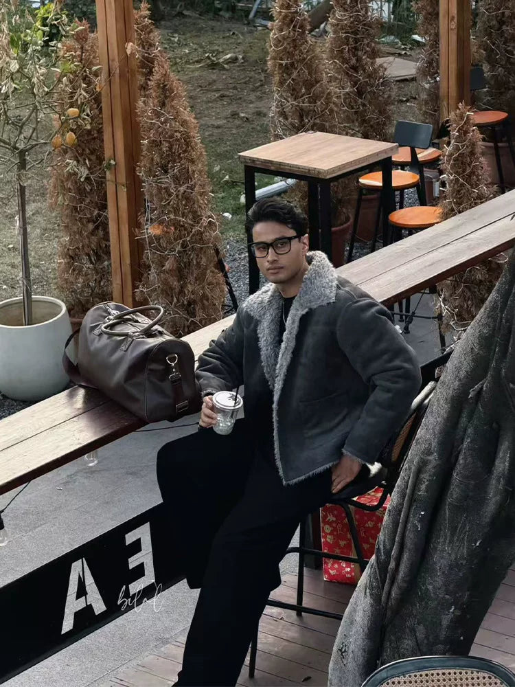 ZOZOFOREST Fur All-in-one Heavy Fleece Thickened Jacket