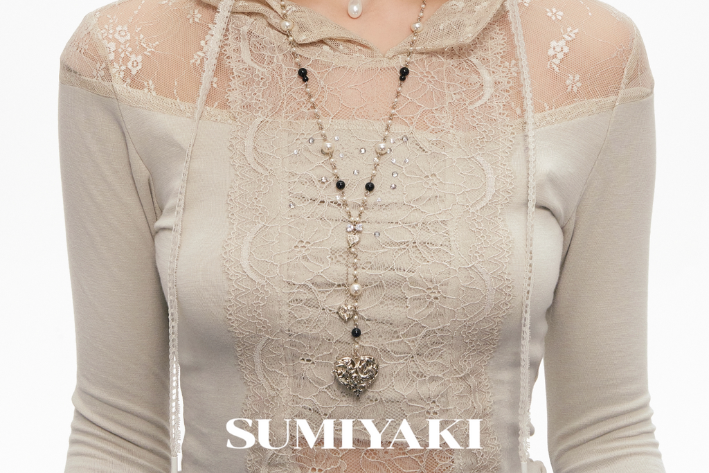 SUMIYAKI Angel Love Double-sided Y-shaped Stacked Necklace