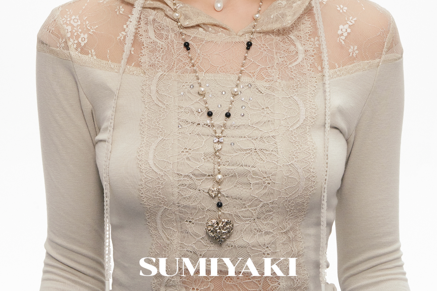 SUMIYAKI Angel Love Double-sided Y-shaped Stacked Necklace