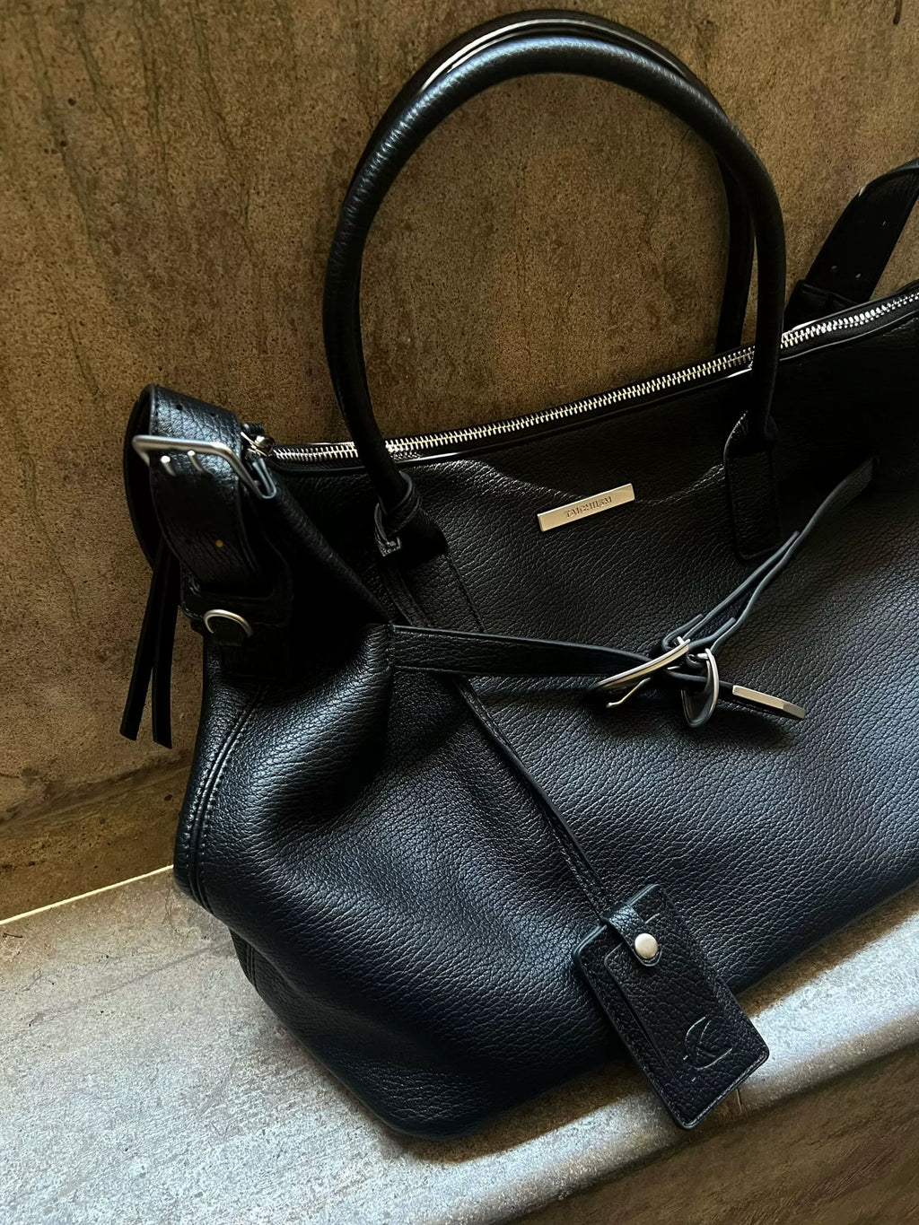 TAICHIISM Hand Bag Dual-purpose Buckle Vibe Leather Tote Bag
