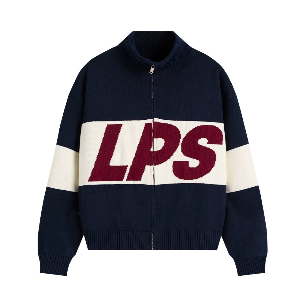 Loopsoon Color Matching Large Print Versatile Casual Sweater