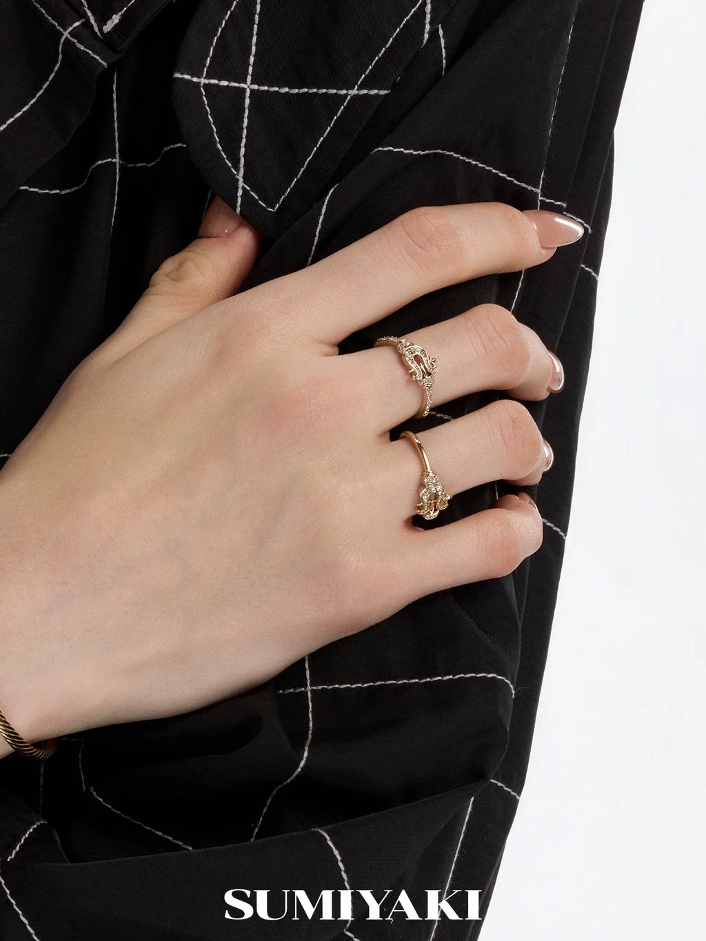 SUMIYAKI Simple Light Luxury Premium Diamond Ring