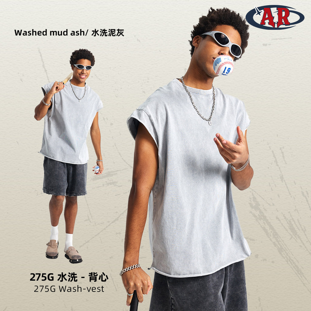 ARTIE Wash Water Make Old Retro Sports Vest