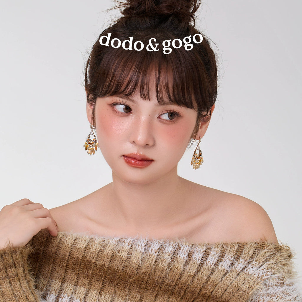 DODOGOGO Retro Ethnic Style Earrings