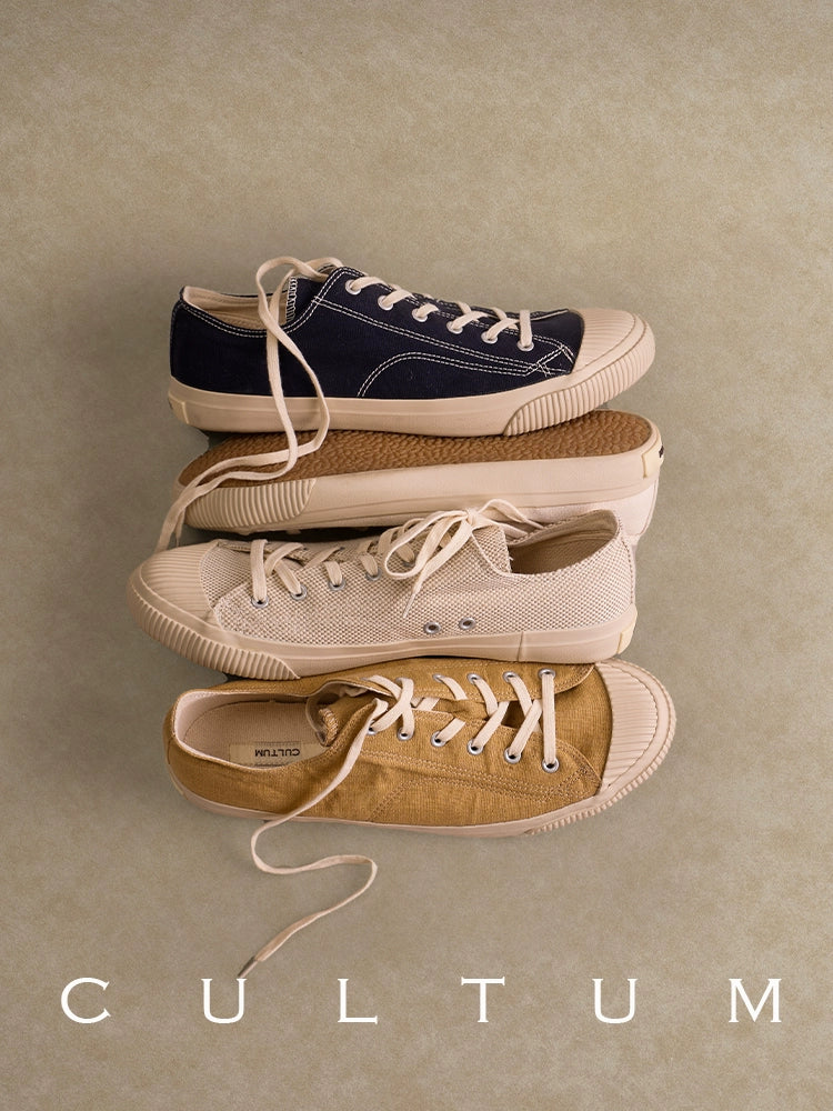 CULTUM Classic Vintage Breathable Shell Head Casual Canvas Shoes