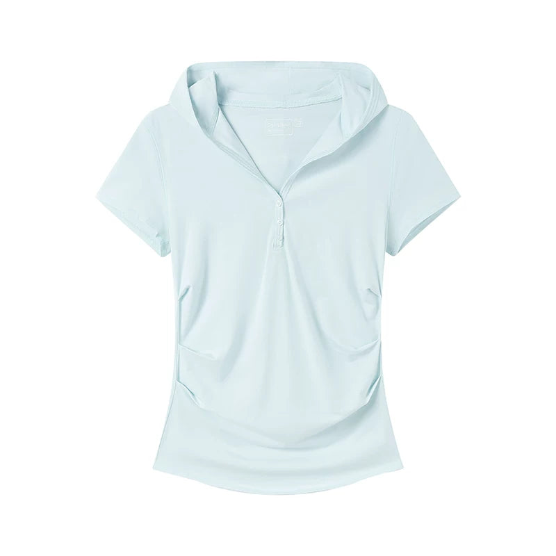 CryingCenter Hooded Tight Pleated Tee