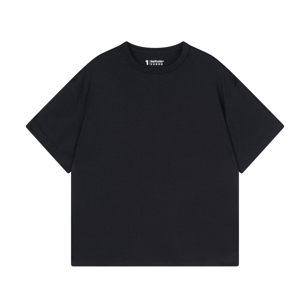 GOODLIVEABLE Small Neckline Casual Versatile Tee