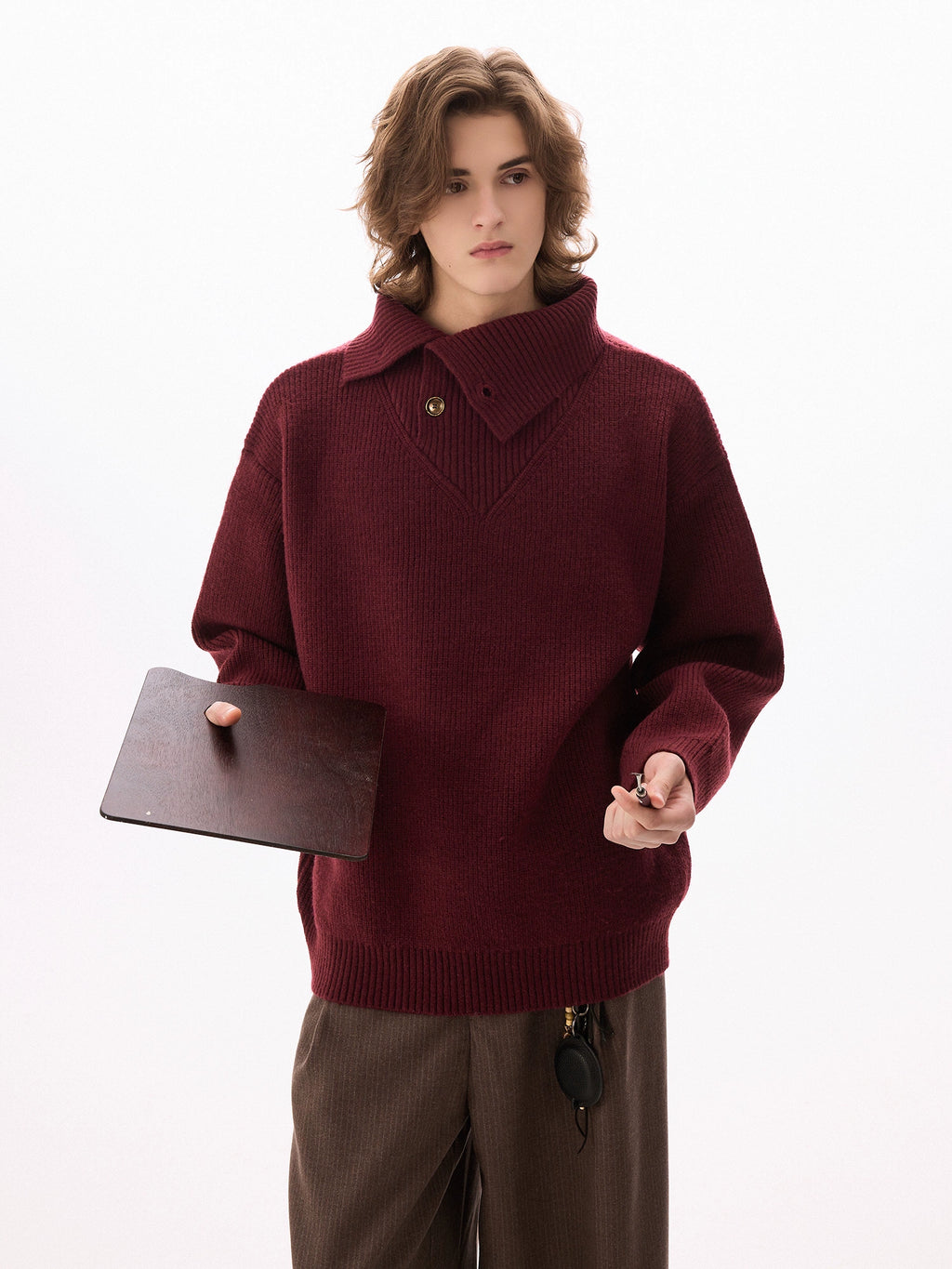 CHOR Chinese Turtleneck Sweater Knitted Sweater