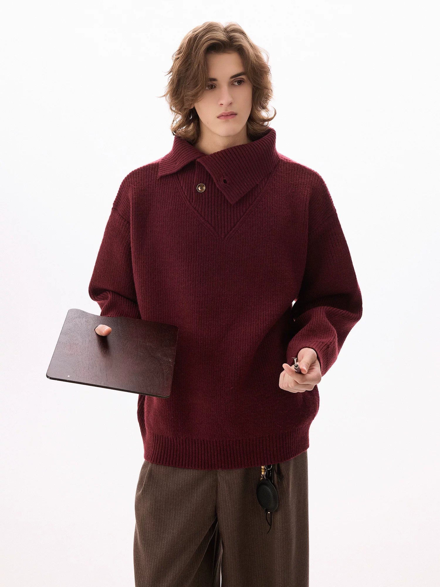 CHOR Turtleneck Knitted Bottomed Thickened Warm Sweater