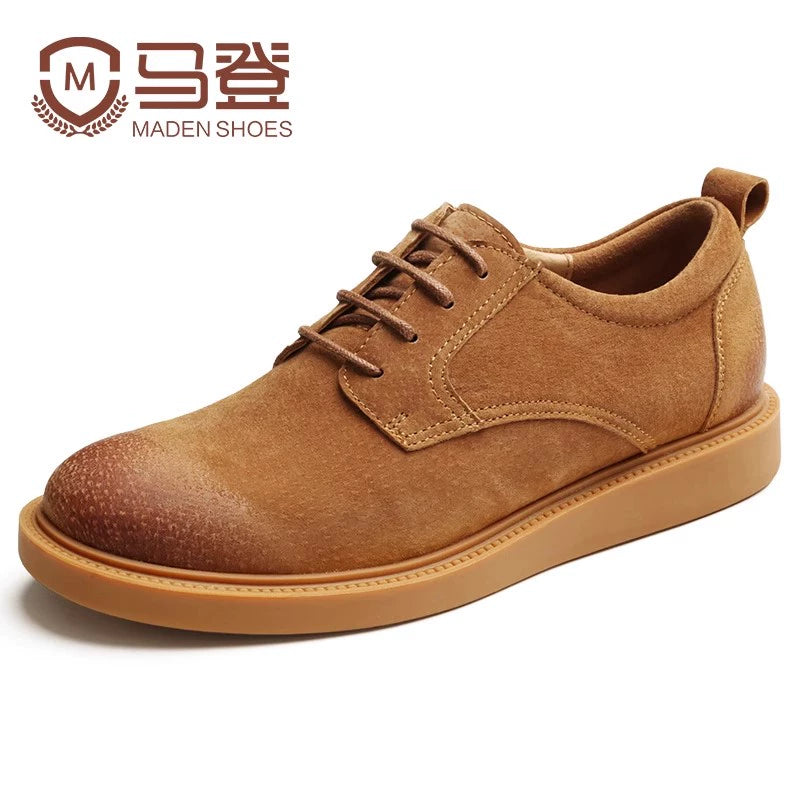 Maden Retro Low-top Casual Big-head Leather Shoes