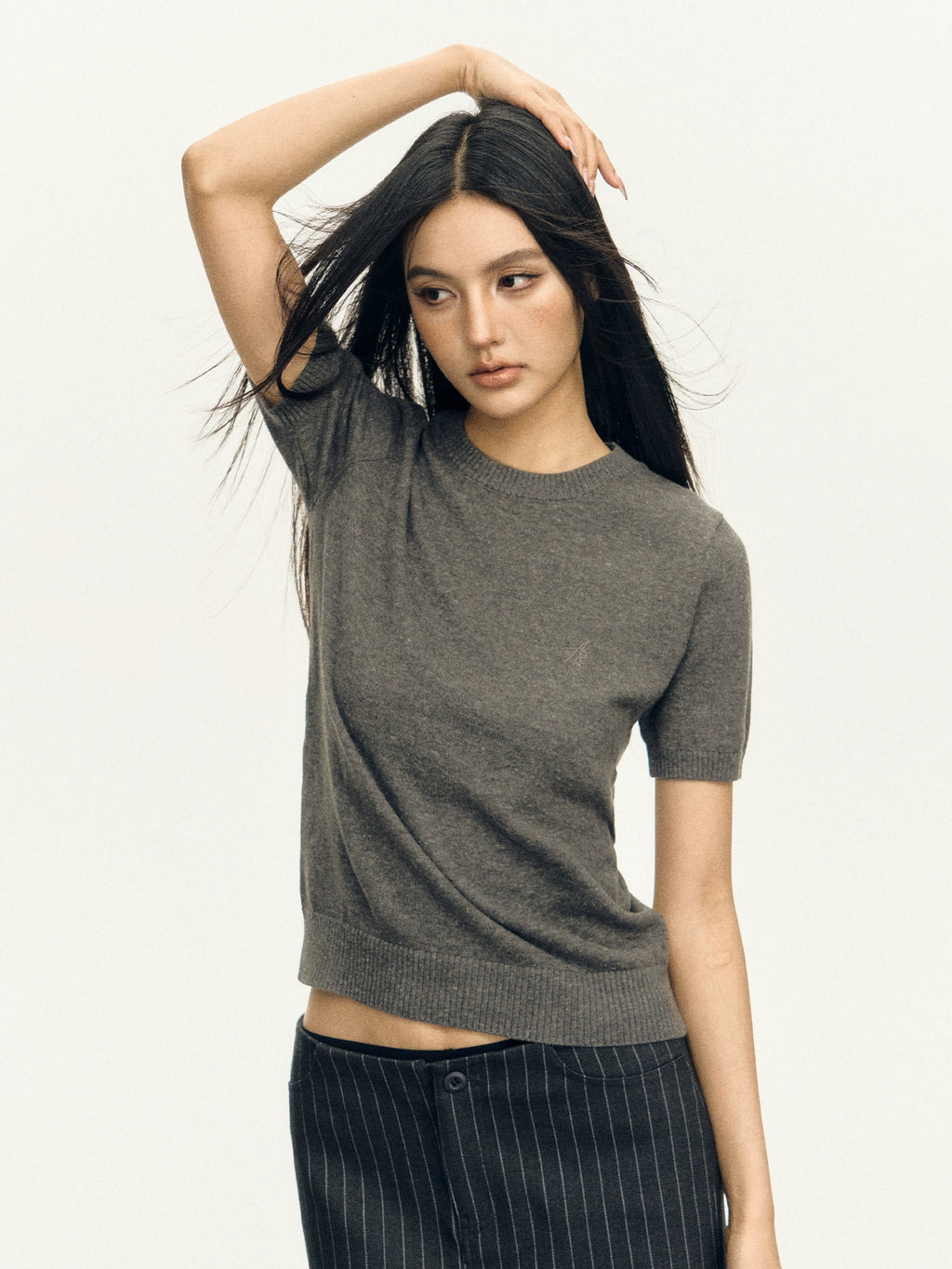 Ariseism Vintage Crew Neck Knitted Tee