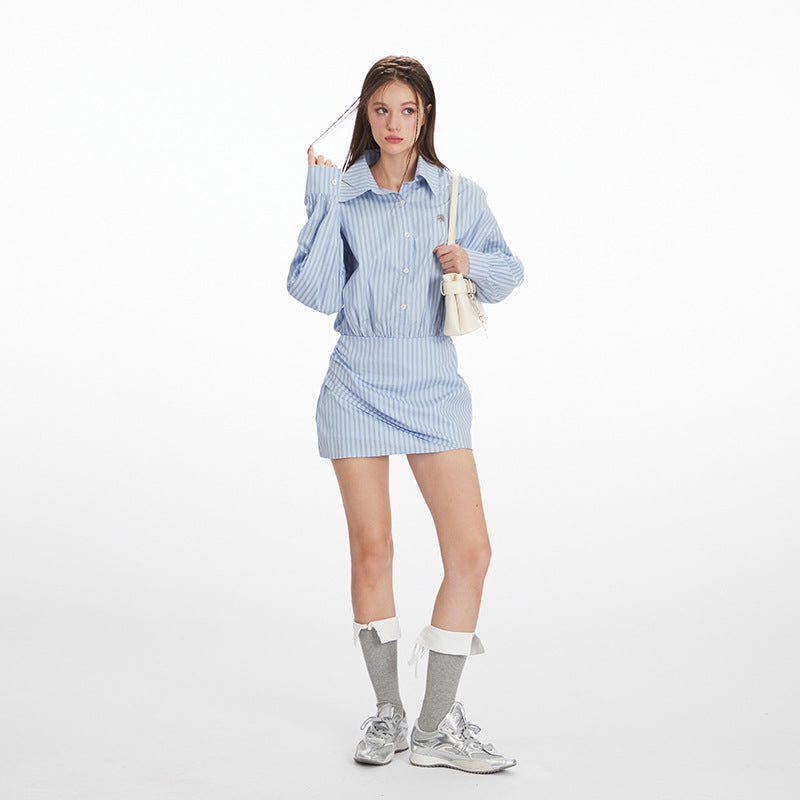 Nariele Waist Striped Onesie