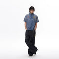 WLNEXT Half Zipper Front Shoulder Casual Tee