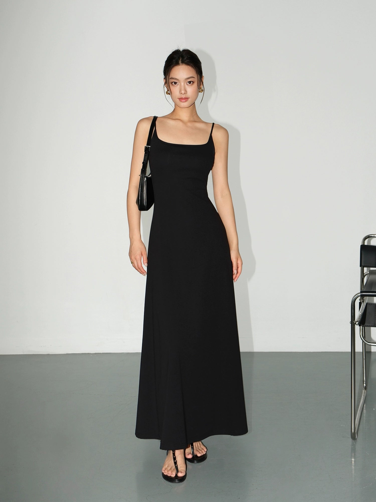 NEVA HU Knitted Dress with Chest Pads