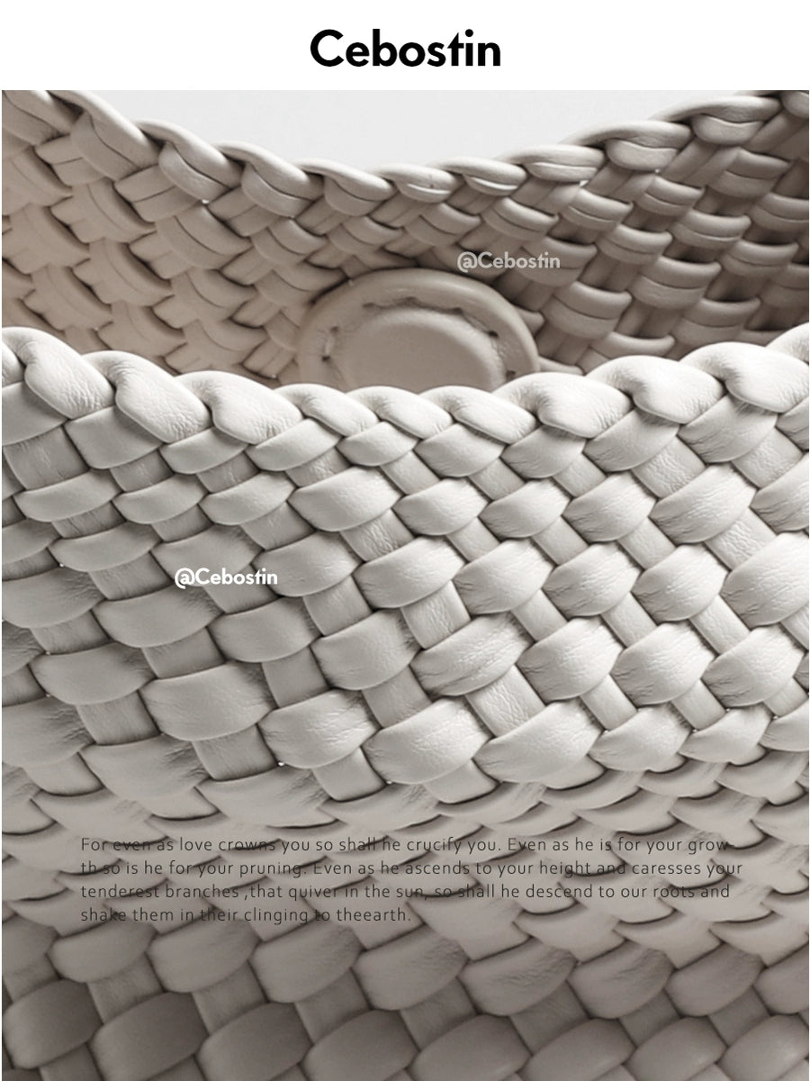 Cebostin Braided Large Capacity Oblique Span Bag