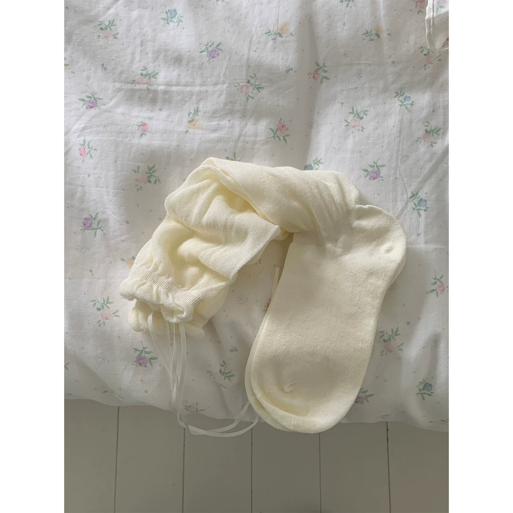 KANO Girl Bow Bubble Mouth Stacking Socks