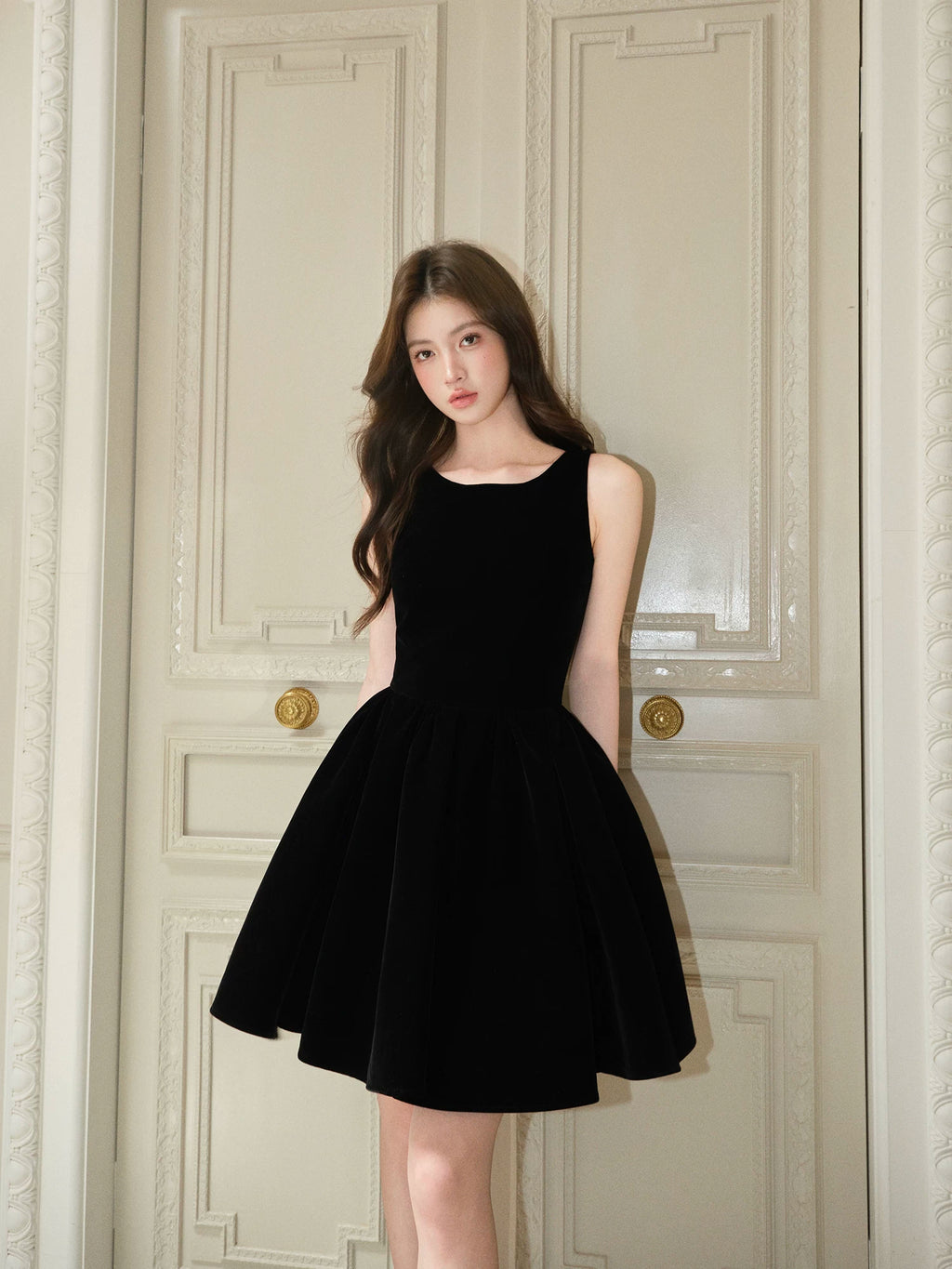 Avenement Velvet Temperament High-end Vest Dress