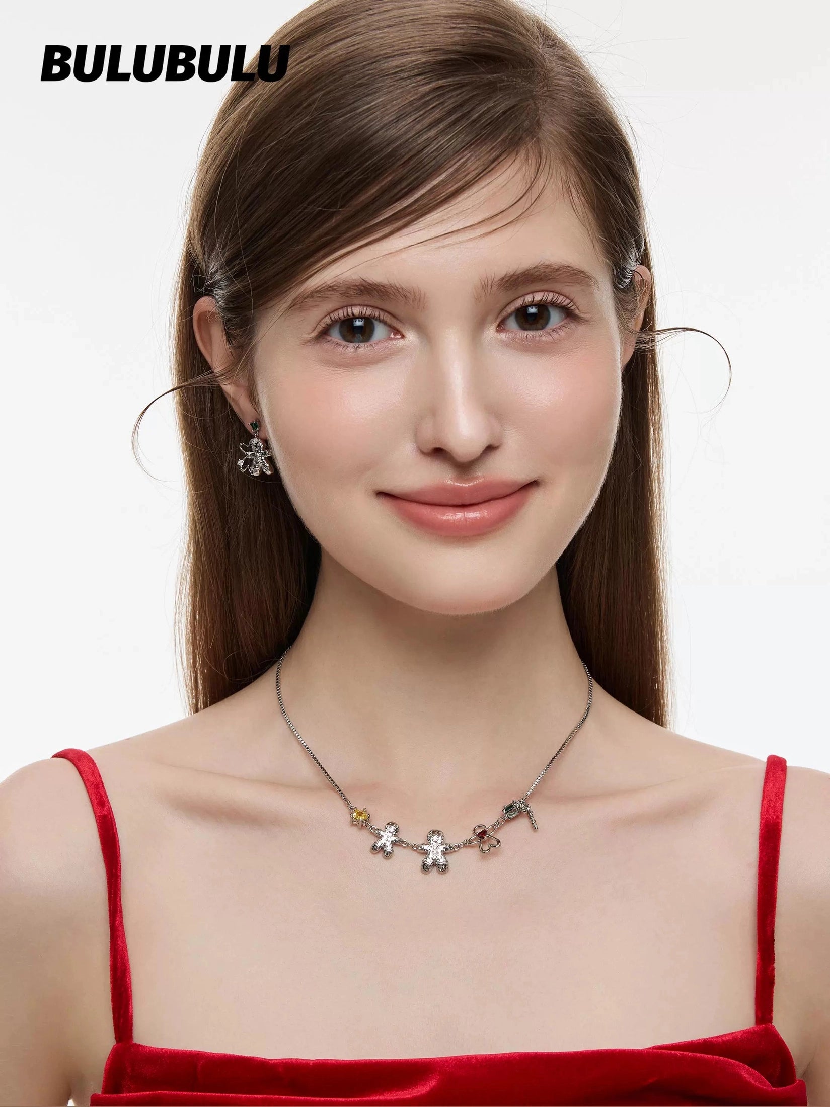BULUBULU Christmas Gingerbread Man Earrings