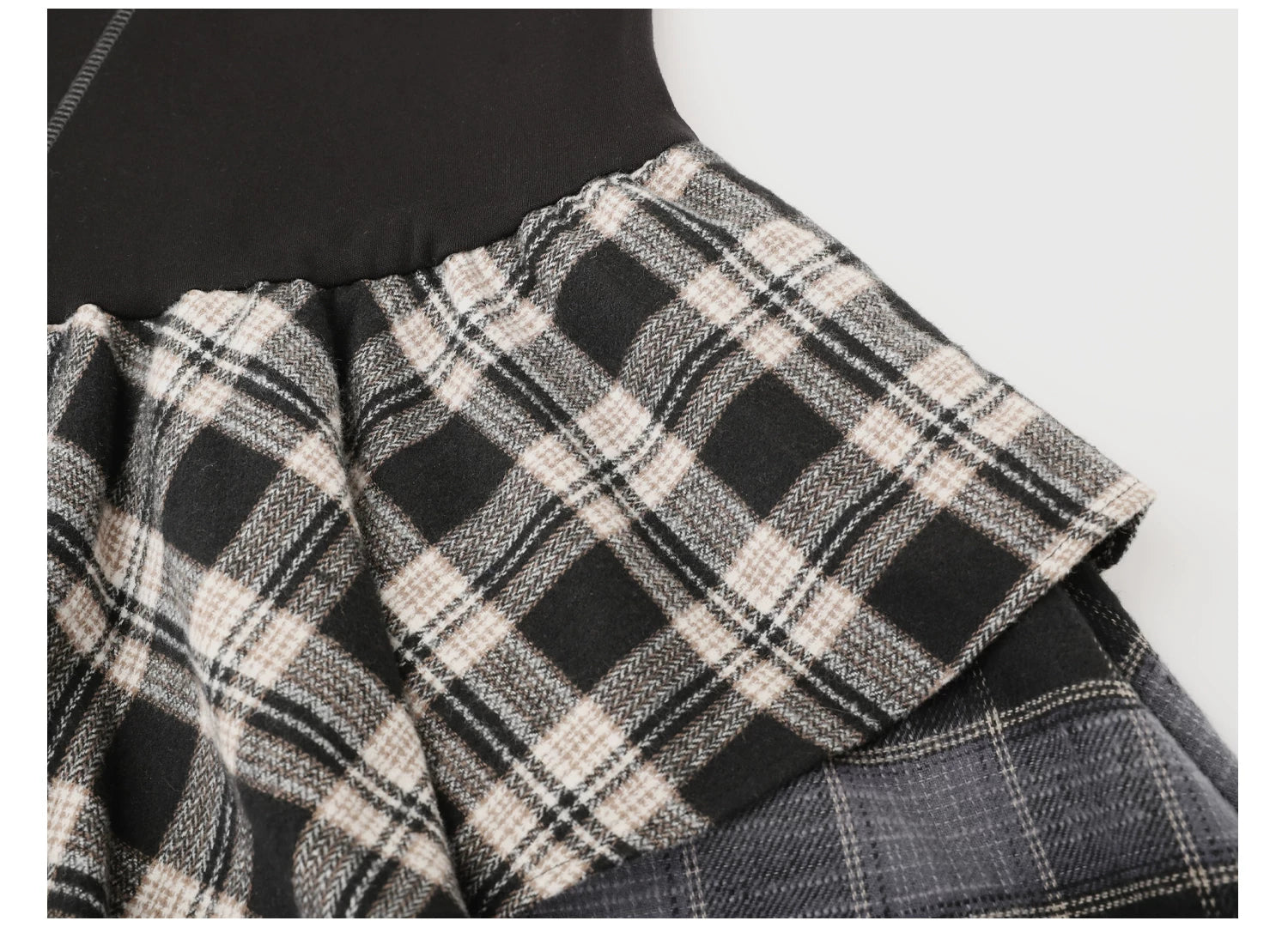EIGHTHMONTH Checked Irregular Dress