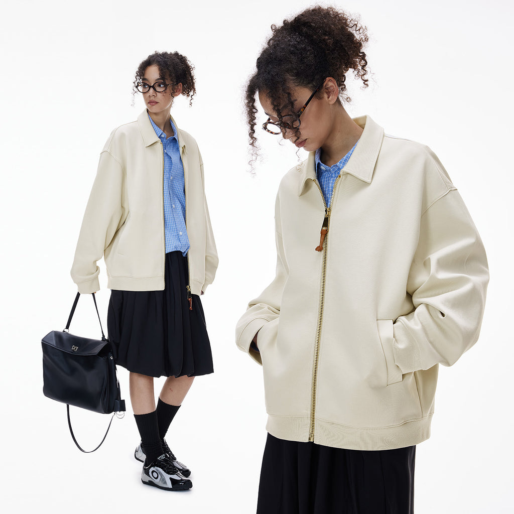 Inflation Short Minimalist Zipper Tooling Jacket