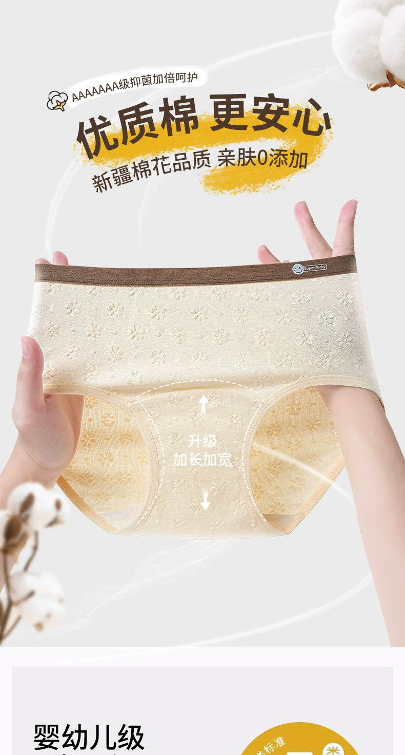 Urban Butterfly Antibacterial Cotton Extended Crotch Seamless Briefs