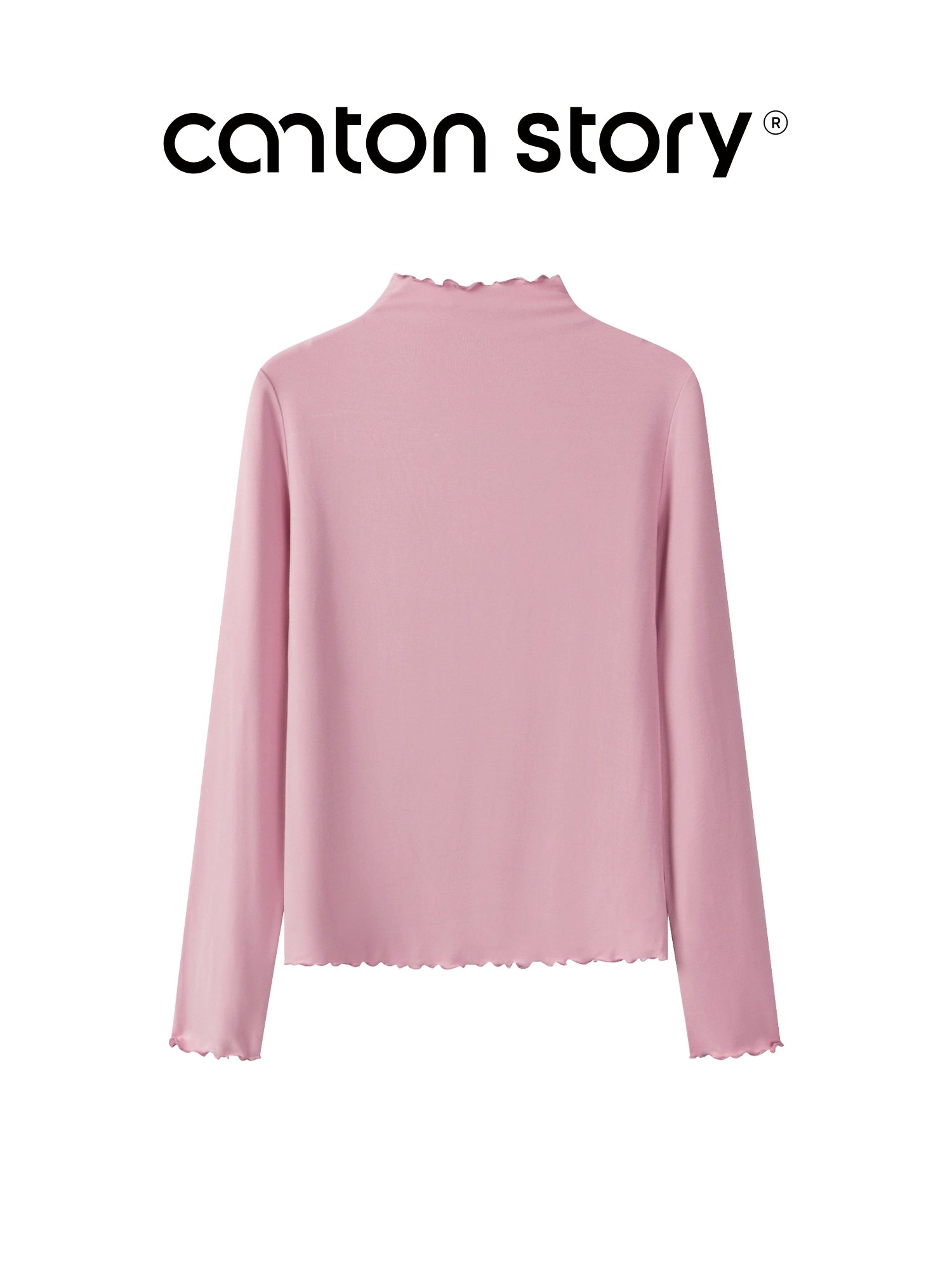 Cantonstory Shoulder Casual Versatile Bottom Shirt