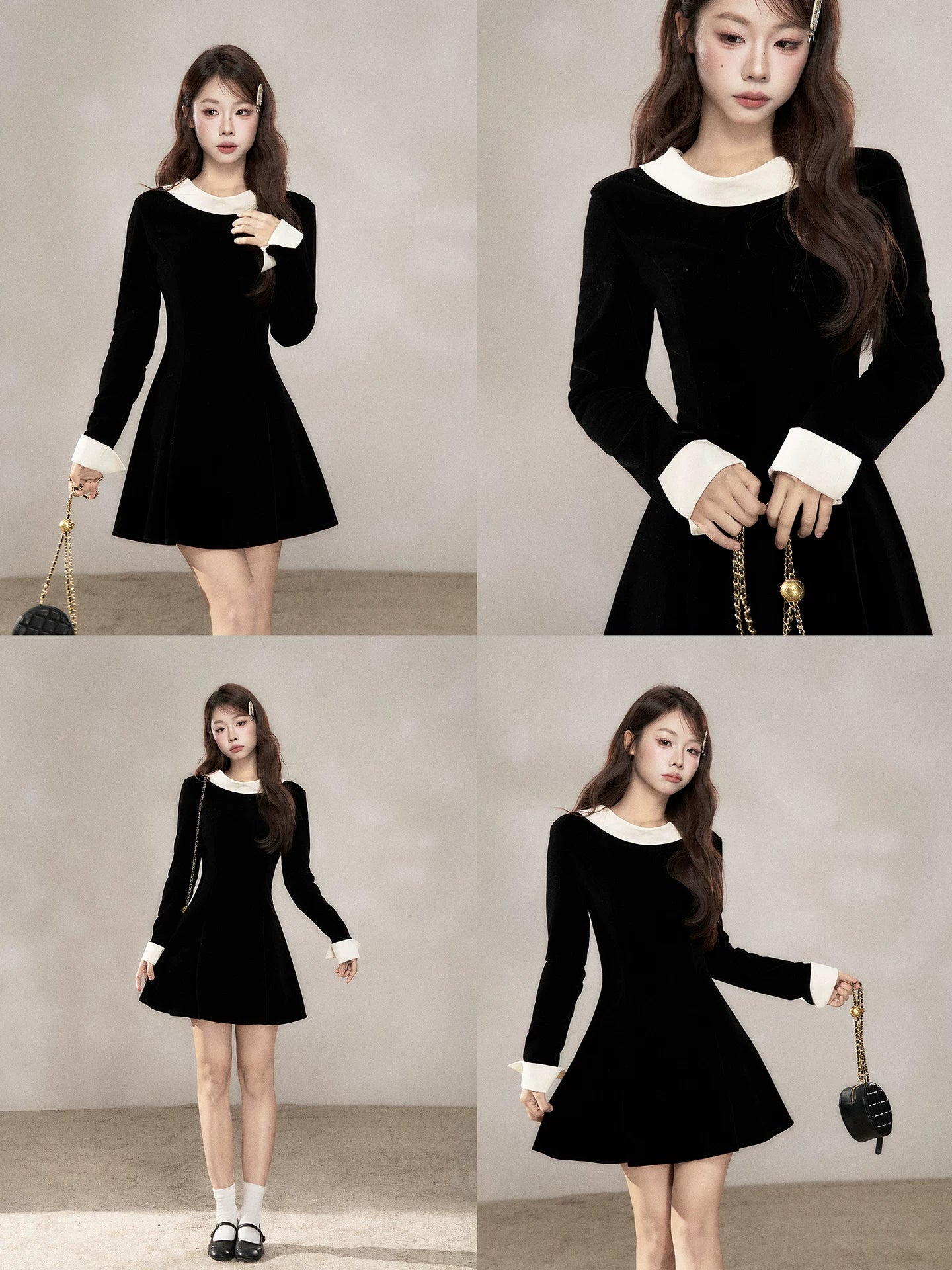 Wildberry Skinny Long Sleeve Dress