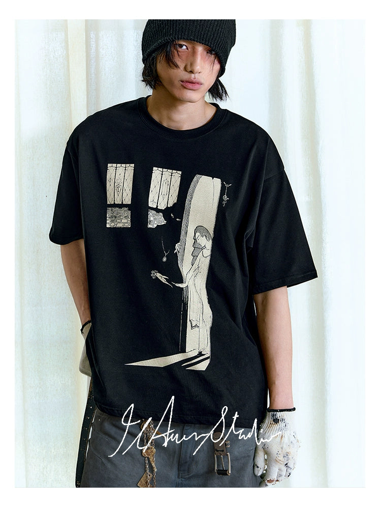 JCAESAR Murderer Illustration Width Short Tee
