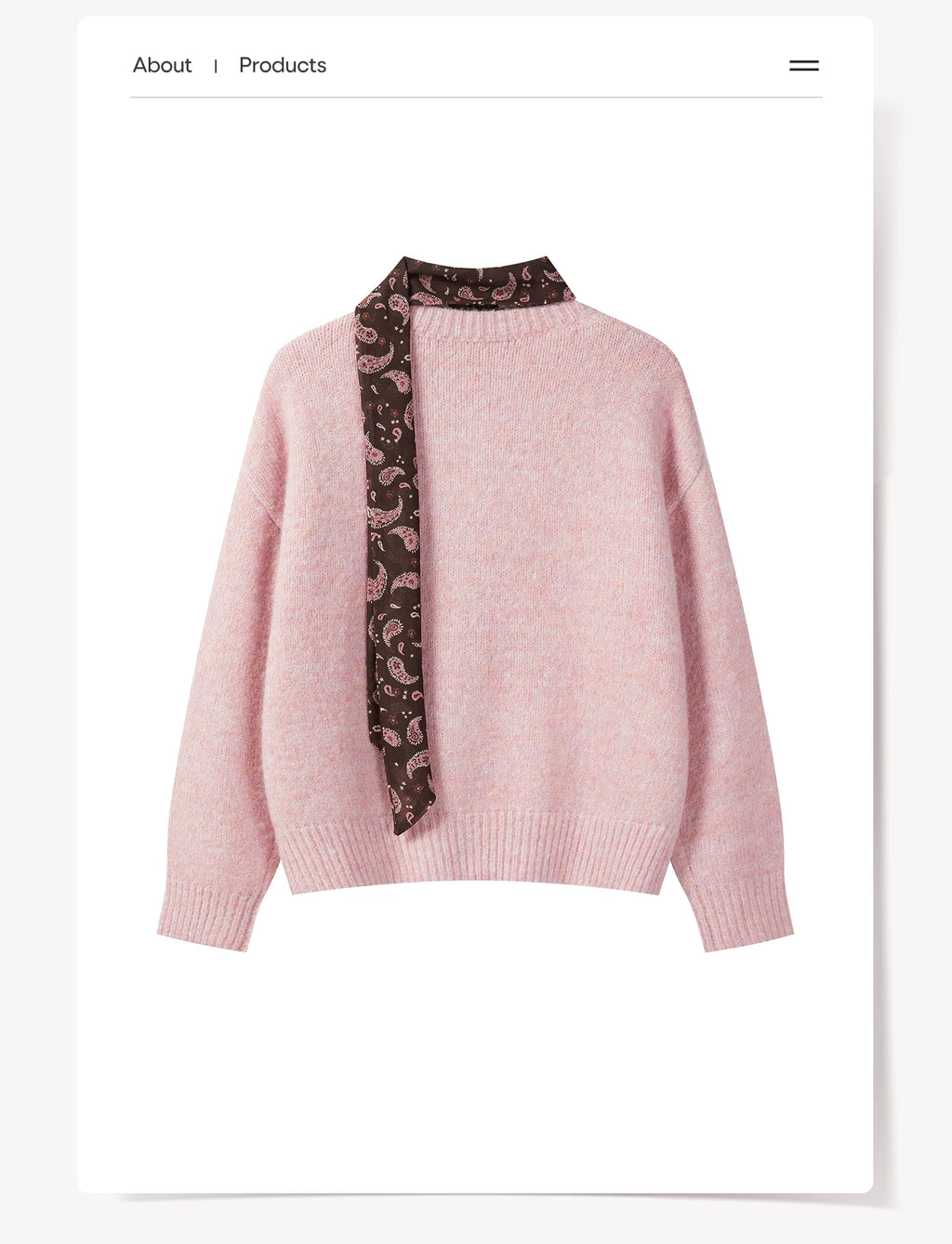 Cantonstory Lazy Style Slim and Thin Knitted Sweater