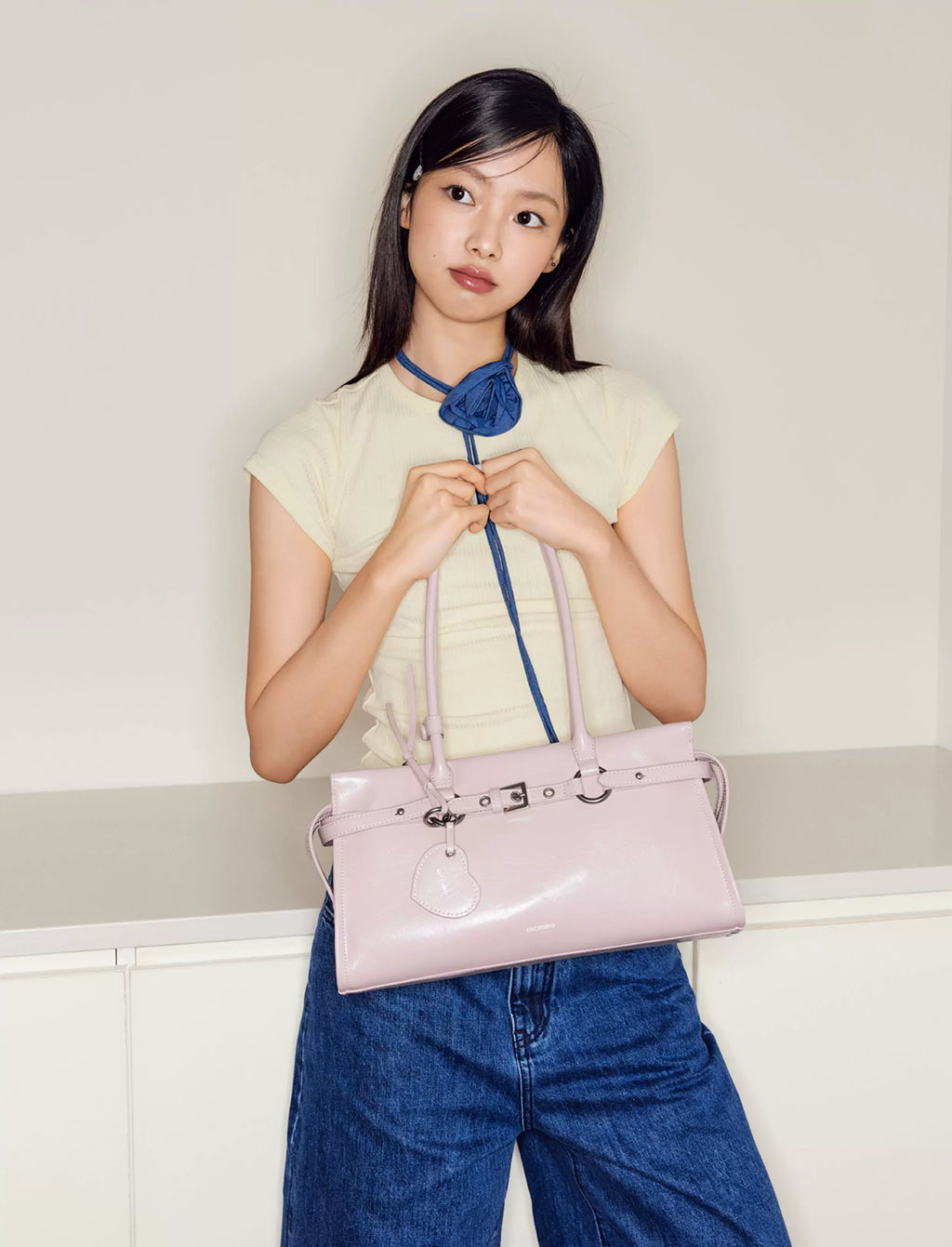 Mcmiko Cowhide Niche Shoulder Handbag