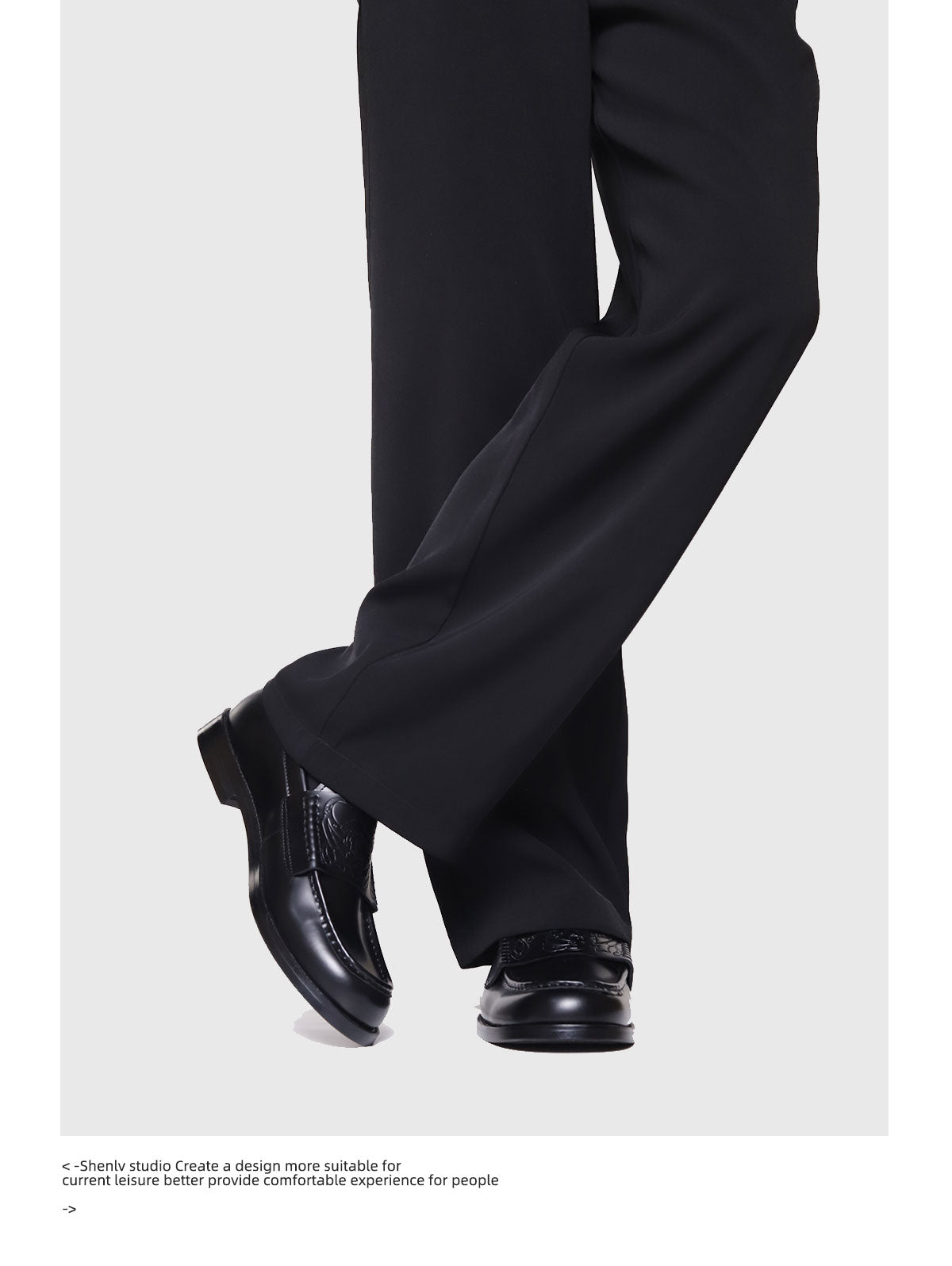 SHENLV STUDIO Vampire embossed cowhide loafers